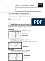 Elementary Functions and Transformation of Functions: Lesson 7