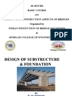 Design of Substructure & Foundation - 10.11.21