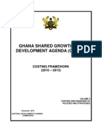 Ghana Shared Growth and Development Agenda (Gsgda) : Costing Framework (2010 - 2013)