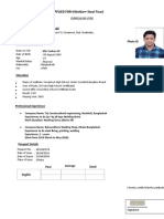 Name in Full: Md. Forkan Ali: POST APPLIED FOR - (Welder+ Steel Fixer)