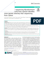 Whole Genome Sequencing Mycobacterium Tuberculosis Directly From Sputum Identifies More Genetic Diversity Than Sequencing From Culture