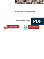 Affidavit of Non Identity Form Minnesota