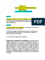 Guia de Estudio Ley de Abogado, Reglamento y Etica 31-05-2022