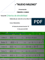 Criterios de Divisibilidad