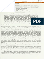 Pérdida de Vocales Del Latín Vulgar en El Romance Occidental Temprano