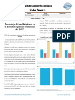 Identifica y Define El Porcentaje Del Analfabetismo en El Ecuador Según Las Estadísticas Del INEC.