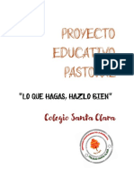 PROYECTO EDUCATIVO PASTORAL 2019 2023 Al 13 Enero 2