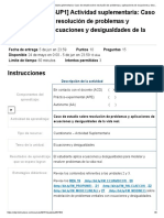 (ACDB1-17.5%) (SUP1) Actividad Suplementaria - Caso de Estudio Sobre Resolución de Problemas y Aplicaciones de Ecuaciones y Desigualdades de La Vida Real. - FUNDAMENTOS MATEMATICOS 2