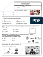 Avaliação Mat 3º Ano 2ºbimestre