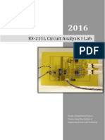 ES211L Circuit Analysis-I Lab2016