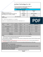 Beijing Dwin Technology Co. LTD.: Profoma Invoice