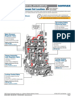 Critical Wear Areas & Vacuum Test Locations: Lower Valve Body - JF016E Shown