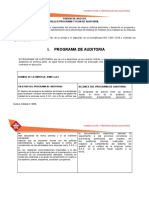 I. Programa de Auditoria: Evidencia: Aa2-Ev2 Taller Programa Y Plan de Auditoría