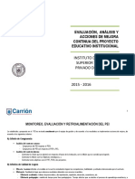 Evaluación Analisis y Mejora Del Pei