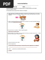 Ficha de Organizacion de Tablas Matematica ANA 5°