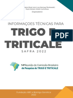 Informacoes Tecnicas para Trigo e Triticale Safra 2022