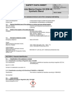 Safety Data Sheet 4-Stroke Marine Engine Oil 25W-40 Synthetic Blend