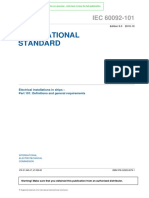 International Standard: Electrical Installations in Ships - Part 101: Definitions and General Requirements