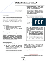 Negotiable Instruments Law - Sec. 51-69