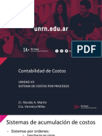 Presentación Power Point - Costos Por Procesos