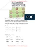 CBSE Class 2 Maths Practice Worksheets (112) - Addition