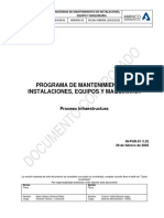 IN-PGR-01 Programa de Mantenimiento