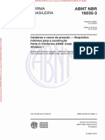 NBR16035-3 Conforme ASME Code, Section VIII, Division 1