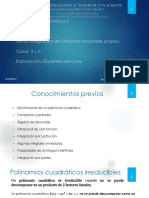 Semana 3. Integración de Funciones Racionales Propias (Ok)