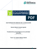 Organizador Gráfico Acerca de Los Fundamentos Gnoseológicos de La Actividad Educativa-Acosta - Agredo - Act - 4.1