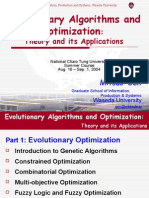 Theory and Its Applications: Evolutionary Algorithms and Optimization