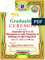 Graduation Ceremony Program 2022 by Teacher Arrianne