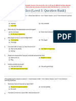 Islamic Studies (Level 3: Question Bank)