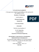 E-Waste Management: Mechanical Engineering Submitted by T. Siva Rama Krishna 19341A03F3