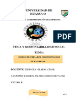 Código de Ética Del Administrador de Empresas