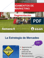 Fundamentos de Marketing - Semana 6 Segmentacion