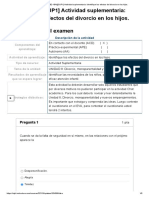 Examen - (ACDB2-18%) (SUP1) Actividad Suplementaria - Identifique Los Efectos Del Divorcio en Los Hijos