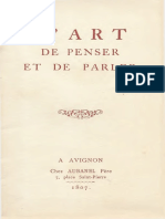 L'Art de Penser Et de Parler (Méthode Borg)