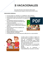 Tareas Vacacionales 1er Grado 2021-2022