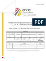 SVEC CVC PRD PO 0005 Habiltación de Acero R0