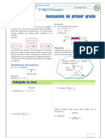 3° Sec. Inecuaciones Lineales