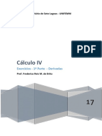 Orientações e Exercícios - Cálculo IV - 1a Parte-2017