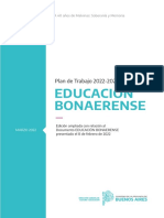 Plan de Trabajo 2022 - 2023 Educación Bonaerense