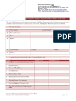 Shri Hotel and Restaurant Sampurna Surksha Insurance Policy: Retail - Claim Form