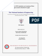 The National Institute of Engineering: Comparative CFD Analysis On Laminar Flow Through Nozzle Attached To Pipe