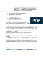 Acta de La Instancia de Articulación Local Nº