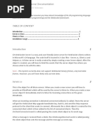 Table of Content: C# Websocket Server Documentation