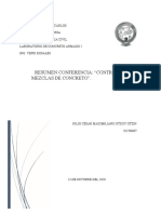 Resumen Conferencia. Lab Concreto 1. 201700607. Otzoy Julio