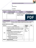 SESIONES DE PERSONAL SOCIAL Mi Comunidad Educativa 18-19 de Abril 2022