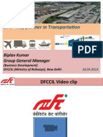 DFC - Key Partner in Transportation: Biplav Kumar Group General Manager