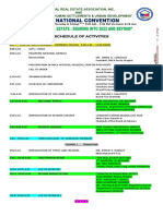 2022 National Convention Schedule of Activities